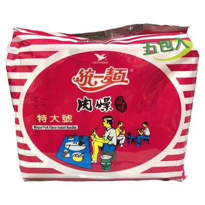 台湾统一肉燥风味泡面袋装方便面
