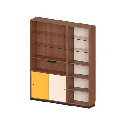 出乎生活萨特书柜客厅实木展示柜书柜家用组合高窄立柜储物手办柜