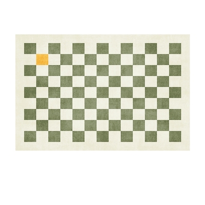 棋盘卧室客厅地毯简约北欧