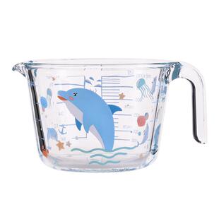 厨房食品级带刻度玻璃量杯蛋液过滤有手柄烘焙打蛋杯大容量耐高温