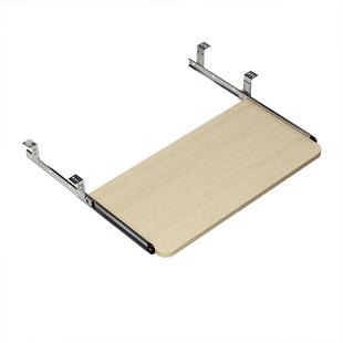 电脑桌键盘托架配件托底木质托盘静音吊装二节加厚滑道键盘拖定制