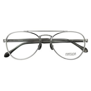 日本MATSUDA松田眼镜框男飞行员纯钛超轻复古商务手工眼镜架M3116