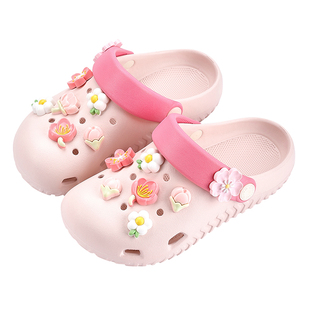 洞洞鞋儿童拖鞋女童夏季亲子中大童女孩可爱公主凉拖鞋沙滩鞋外穿