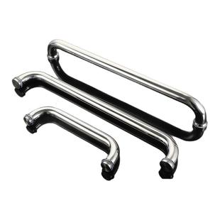 浴室玻璃门拉手304不锈钢铜芯淋浴房门把手卫生间推拉移门440孔距