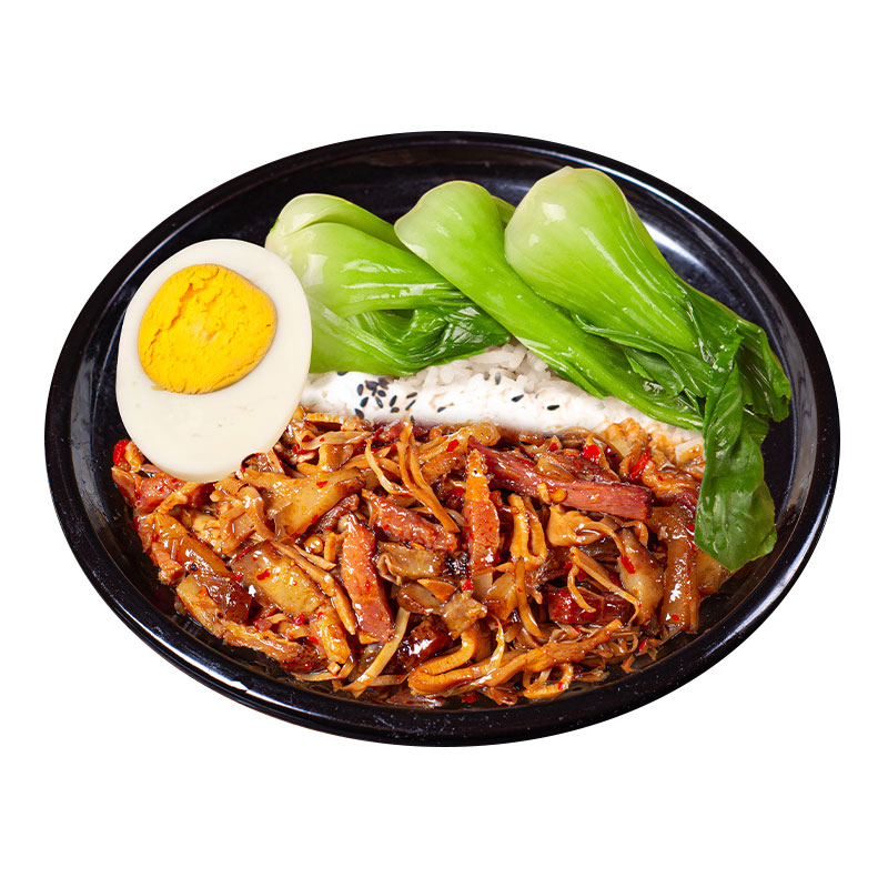 烟笋炒腊肉料理包商用外卖快餐专用加热即食餐饮食材批发工厂直供