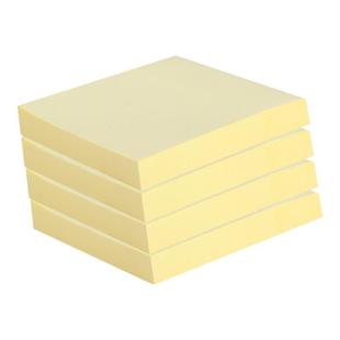 得力彩色告示贴 便利贴学生用创意即时贴大中小号标签贴粘性可撕便签纸 76*76mm留言纸N次贴外卖纪事贴小本子