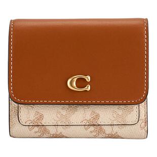 COACH/蔻驰女士马车印花MILA小号翻盖钱包轻便高级