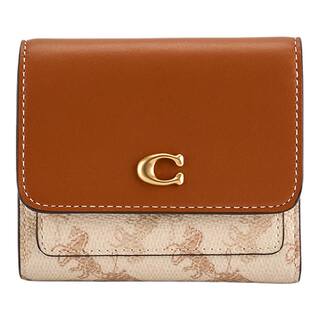 COACH/蔻驰女士马车印花MILA小号翻盖钱包轻便高级