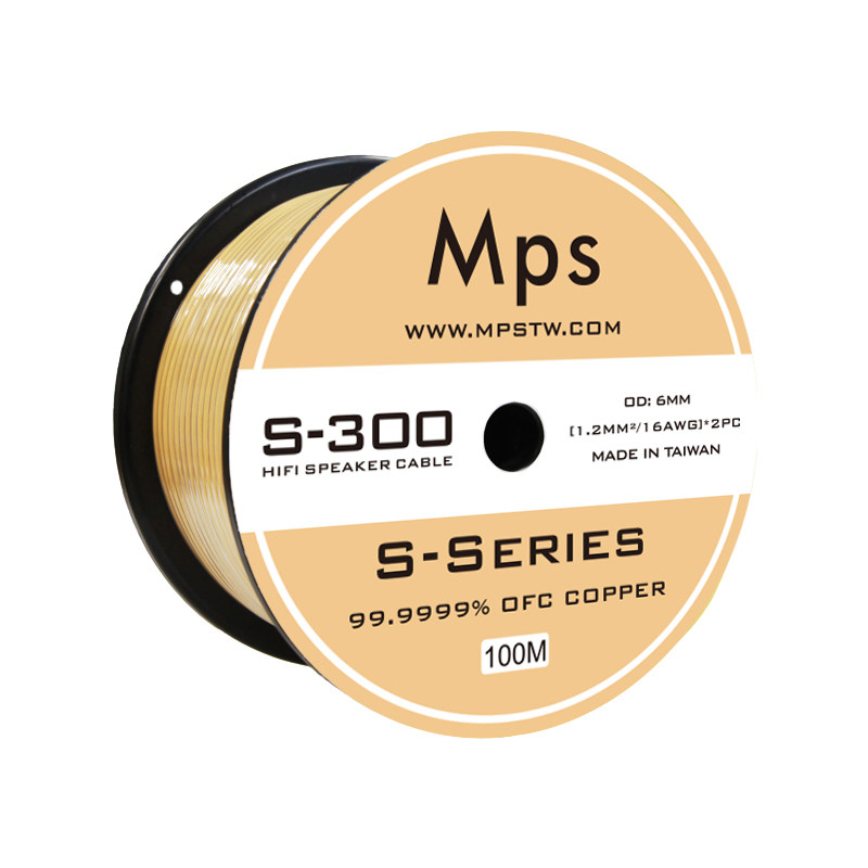Mps发烧级6N无氧铜HiFi喇叭线音响线音箱线汽车专用两芯连接散线