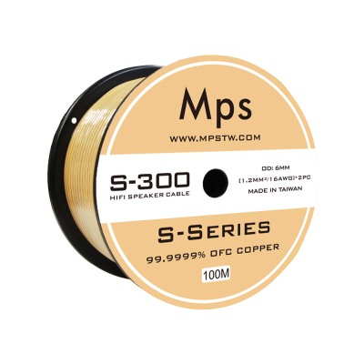 Mps发烧级6N无氧铜HiFi喇叭线音响线音箱线汽车专用两芯连接散线