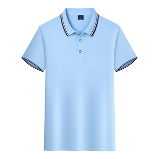 夏季工作服polo衫短袖工衣企业团建文化衫logo刺绣印字广告衫定制
