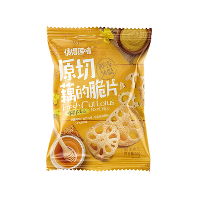 偶得莲味原切藕的脆片非薯片脆藕片办公室零食小吃