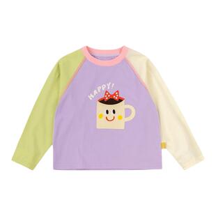 嘟嘟家女童T恤春秋女宝长袖上衣春装儿童内搭春装宝宝打底衫春季