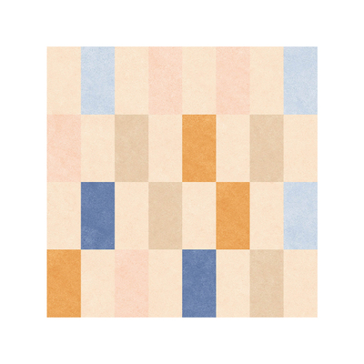 多巴胺色花砖600x600彩色格子砖