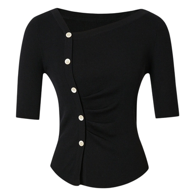 艾诺丝雅诗时尚休闲莱赛尔针织衫