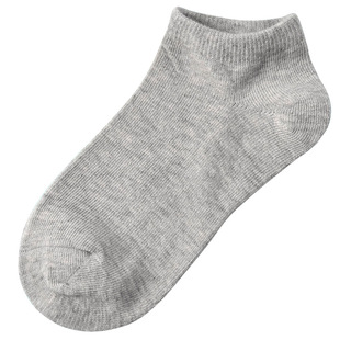 儿童袜子白色男童精梳棉夏学生女童3-12岁女白无骨薄款春秋厚船袜