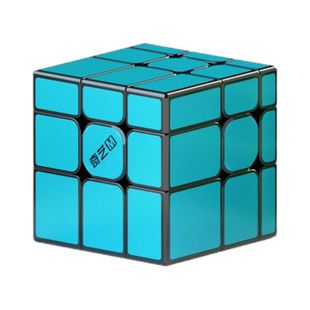 奇艺彩瓷镜面魔方三阶磁力版顺滑异形磁吸比赛专用竞速益智玩具
