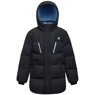 FILA KIDS斐乐童装男大童羽绒服2025冬新款儿童中长款休闲外套潮