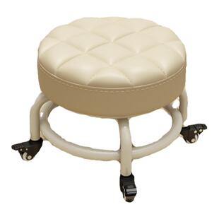 滑轮矮凳带轮万向轮小凳子带娃神器儿童滑轮凳多功能美缝圆凳软坐