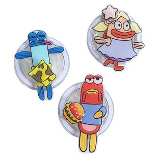 可爱卡通动漫比奇堡居民手机磁吸气囊支架适用magsafe懒人桌面ins