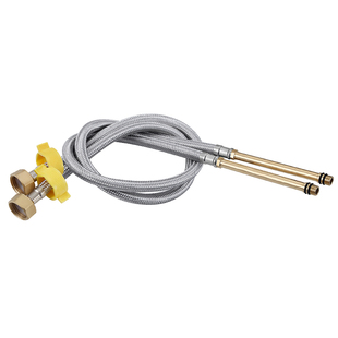 冷热水龙头进水管304不锈钢编织尖头加长波纹管防爆软连接上水管