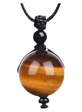 黑曜石单珠转运珠吊坠