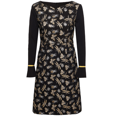 KODICE立体中长款连衣裙