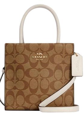 【官方授权】COACH/蔻驰奥莱款女士MINI CALLY琴谱包单肩斜挎手提