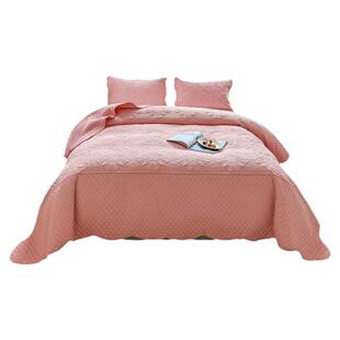 法式外贸双面绣花床盖三件套 空调被夏凉被薄款单件 夹棉床单床裙