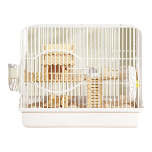 小仓鼠笼子专用金丝熊实木大空间房子超大别墅豪华双层窝新手全套