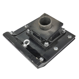 冲击夯夯板夯头连接器夯盖汽油电动圆形振动木底座总成打夯机配件