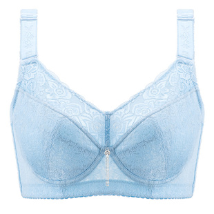 月色大码内衣女胖mm薄款聚拢防下垂200斤美背大胸显小文胸全罩杯