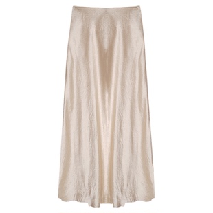 张小某 梨形定制 100%醋酸肌理感柔软顺滑高腰半身裙1BZ08Q1942