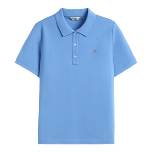 【100%棉】GANT/甘特2026春夏新款女士短袖T恤休闲刺绣短袖polo衫