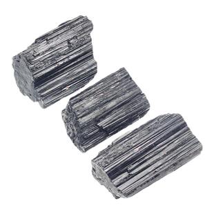 一物一图天然黑碧玺原石电气石摆件矿石标本宝石奇石水晶矿石黑色