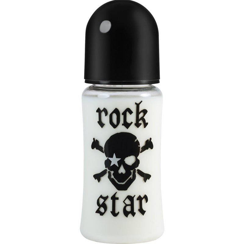 Rock Star Baby 婴儿宽口径玻璃奶瓶塑料奶瓶宝宝吸管硅胶奶嘴瓶
