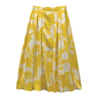 EPISODE夏季新品大裙摆碎花印花气质范A字高腰衬肤女士半身裙