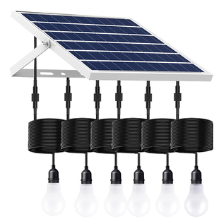 太阳能灯笼灯一拖二三四五六大红灯笼光源元旦春节日元宵户外路灯