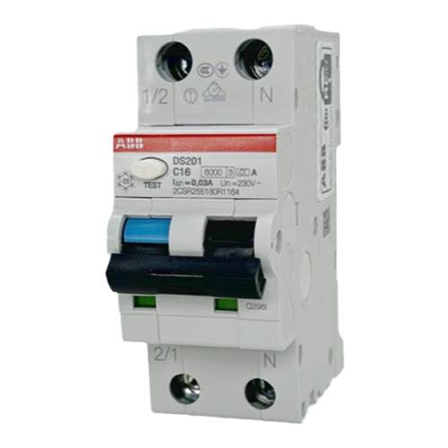 ABB小型漏电断路器DS201-C16-C10-C25-C40-C32 A 1P+N 2P漏电开关