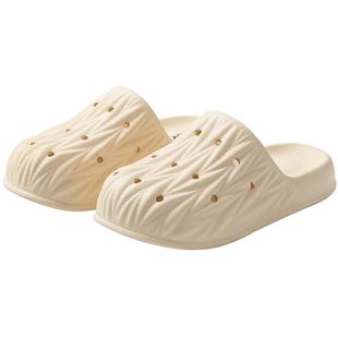 远港包头半拖鞋女款外穿夏季2025新款防滑洞洞鞋办公室懒人穆勒鞋