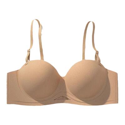 半杯无肩带抹胸内衣小胸聚拢纯欲