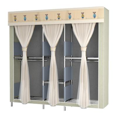 钏弘挂式成人简约不锈钢布衣柜
