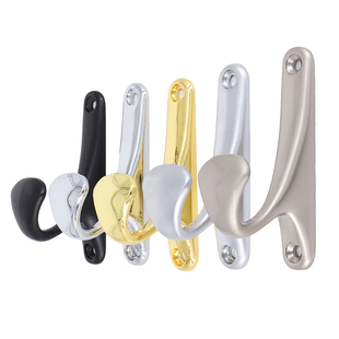 衣柜强力挂衣钩粘胶衣柜墙上门后浴室吸盘承重金属钩简约衣服挂钩