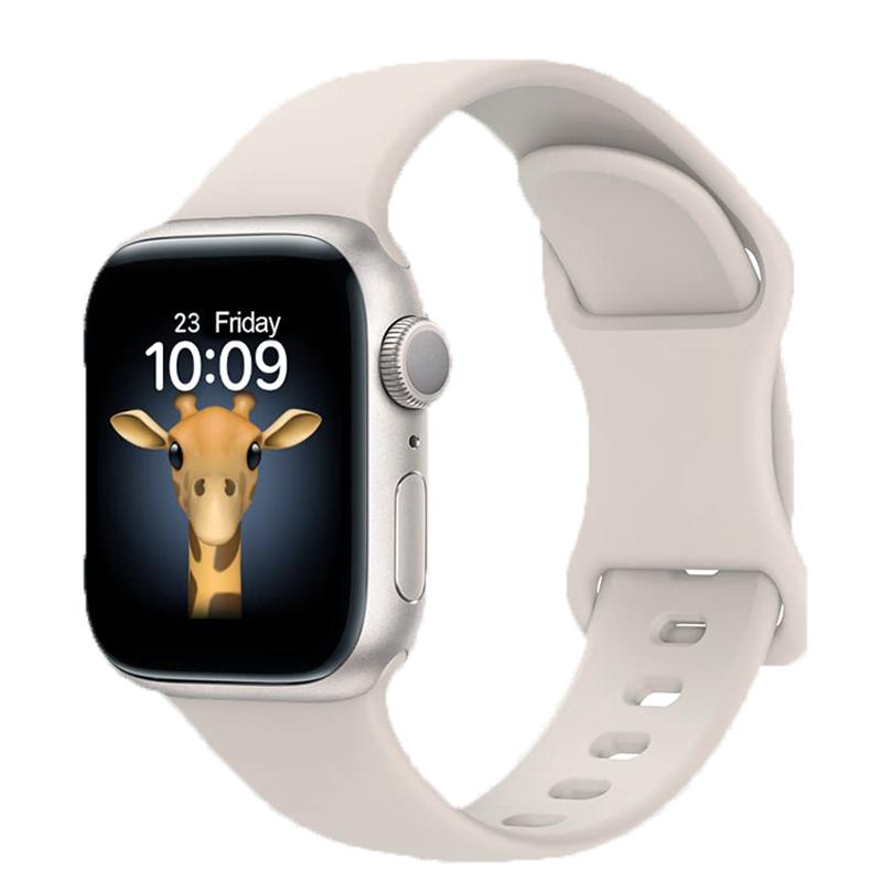 适用苹果S10手表表带iwatch9系列运动s8液态硅胶s7代高级感原装s6质感清新s5耐用舒适ultra2男女款夏天新款