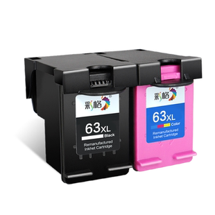 适用惠普HP63XL墨盒HP3630 3632 3830黑色2130 2131彩色4520 4522 4524 4650打印机连供可加墨非原装Deskjet