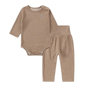 Oakmont婴儿长袖包屁衣秋装宝宝婴幼儿打底衣服贴身内衣套装睡衣