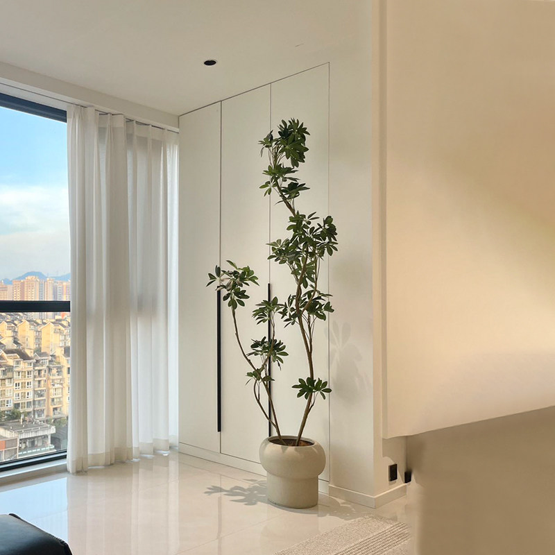 森空间仿真绿植装饰鸭脚木室内客厅落地大型假盆栽轻奢高级感植物