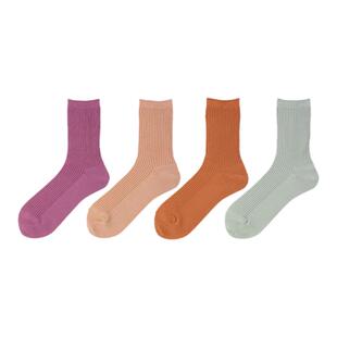 Tabio素色袜子女秋冬透气日系百搭黑色白色女袜长袜堆堆袜中筒袜