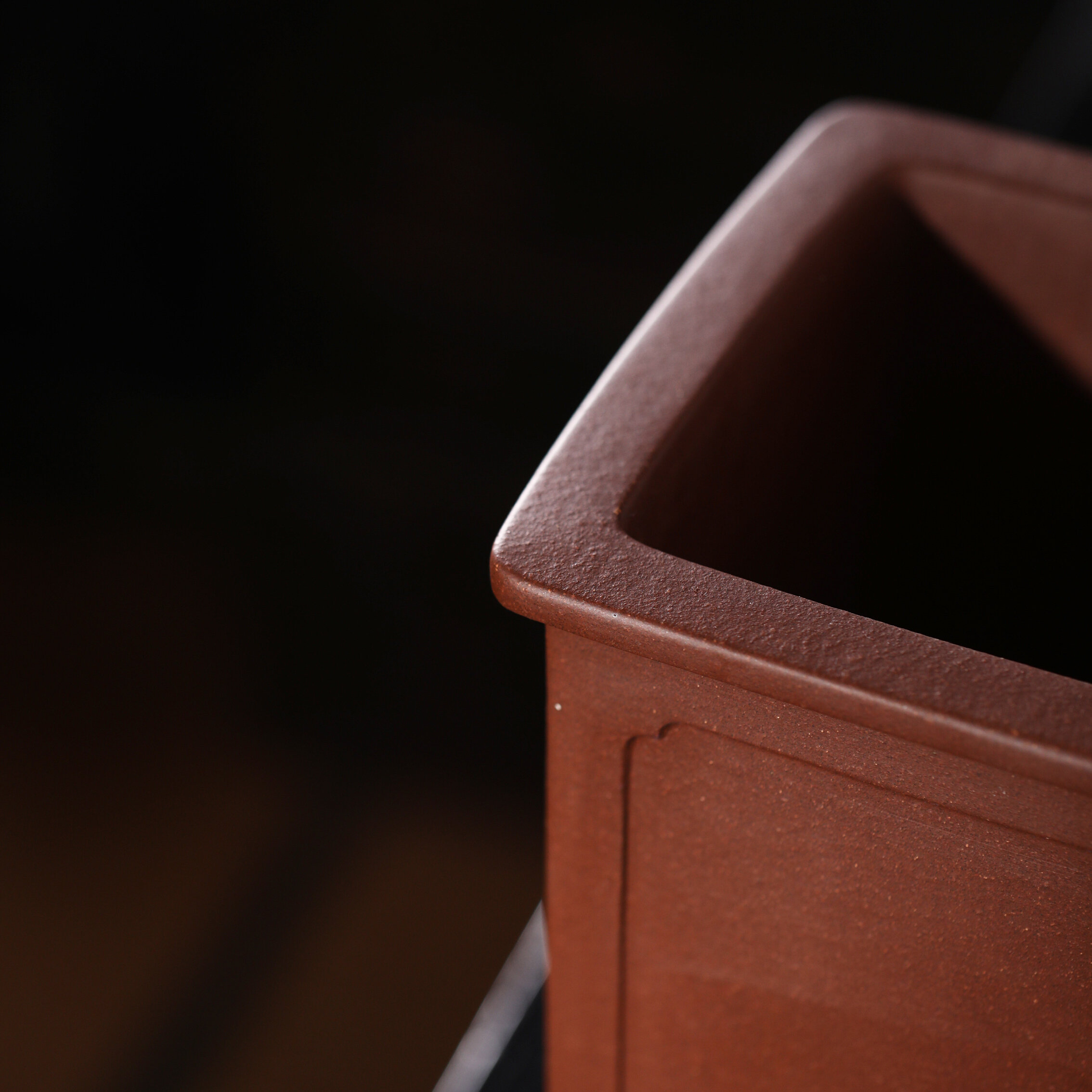 紫砂花盆王永清原矿老紫泥手工兰花盆兰盆名家盆悬崖盆窗面奎面