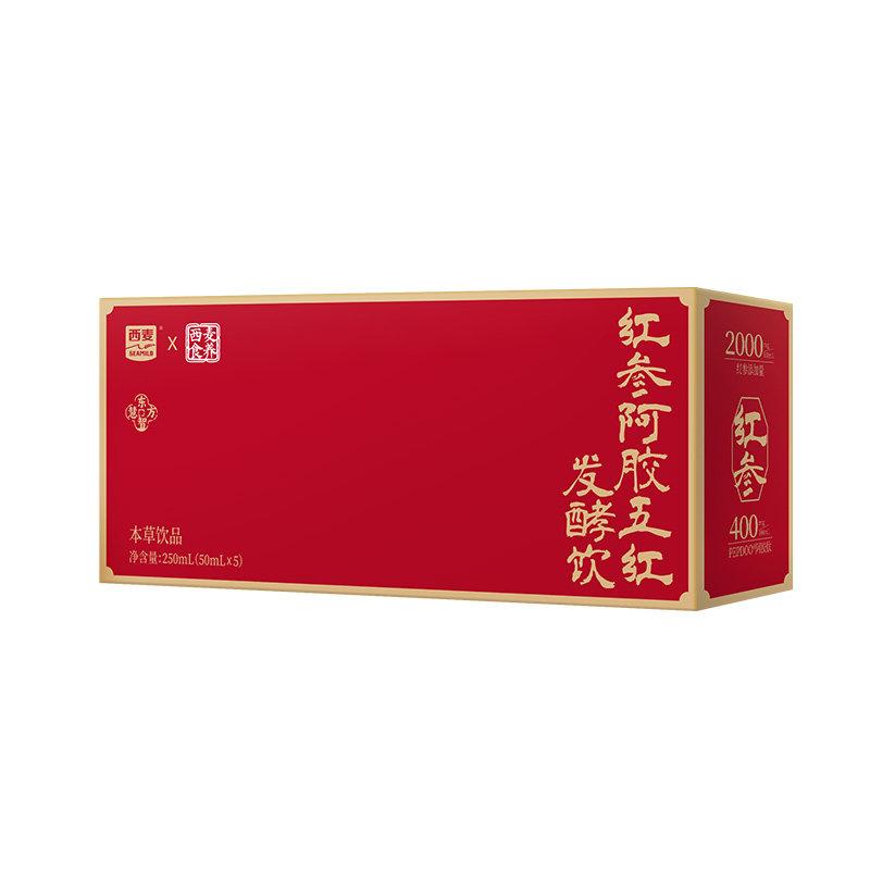 西麦食养红参阿胶五红发酵饮品